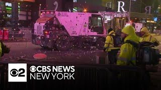 Cleanup Continues In Times Square After New Years Eve 2026 Celebration