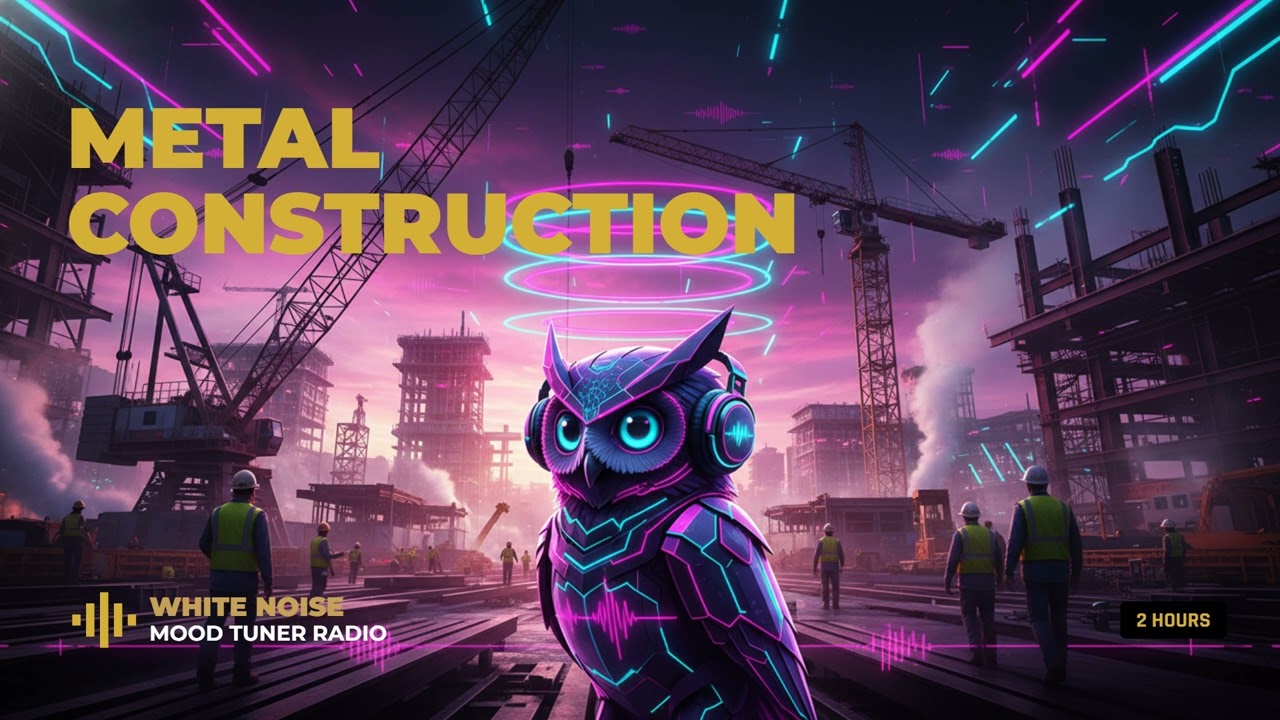 Deep Focus for Work: 2 Hours Industrial Metallic White Noise for ADHD Relief