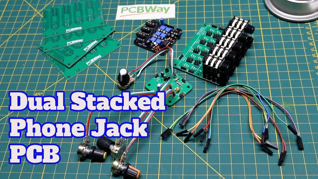 Dual Stacked Stereo Audio Phone Jack Breakout Board YouTube
