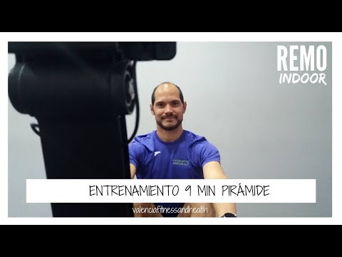 🍎 ENTRENAMIENTO remo indoor Concept 2 en PIRÁMIDE | 9 min