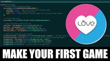 Love2D Tutorial: Creating Your First Game (PART #3 - Creating the Menu & Coding the Button)