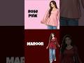 Rose 🌹 pink 💗 Vs Maroon #viral #choose #fashion #gift #chooseonering #newsong