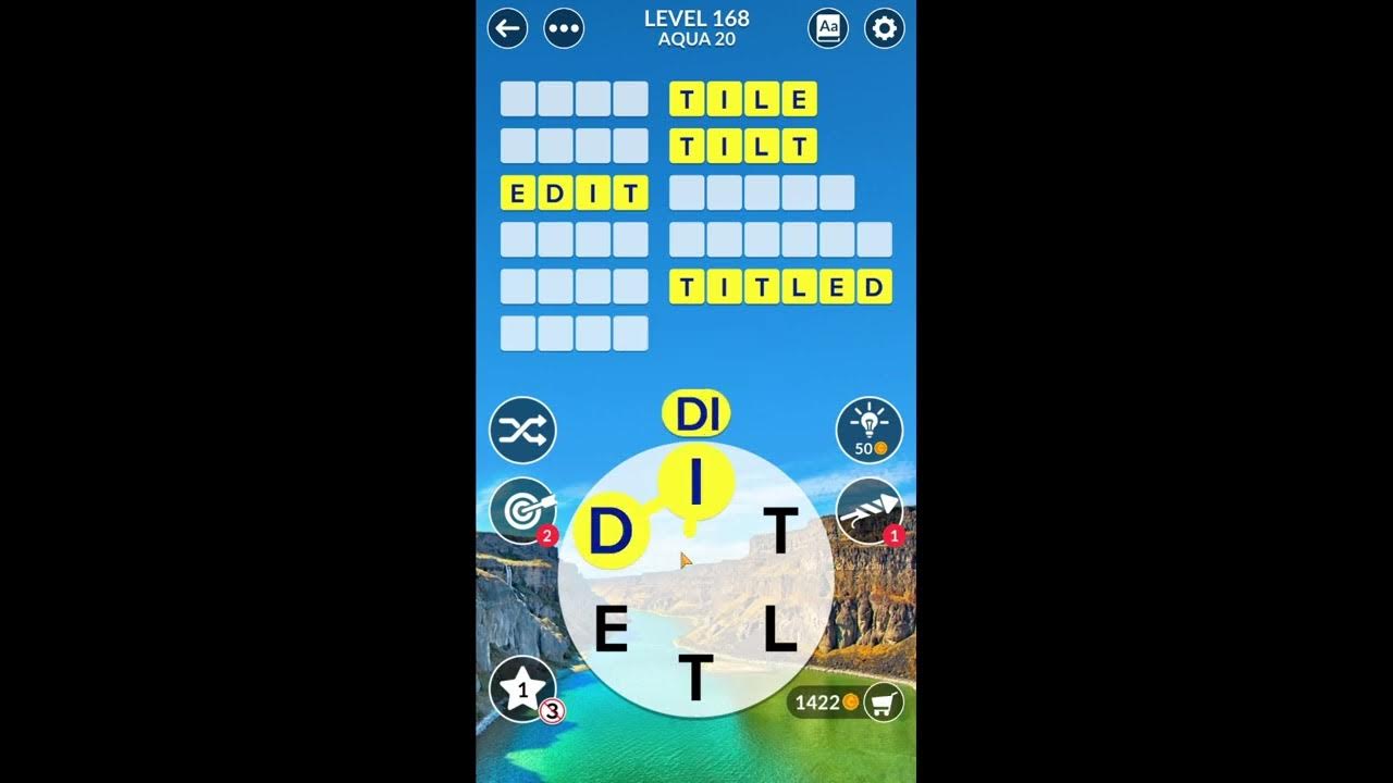 Wordscapes Uncrossed Level 168 Answers - YouTube