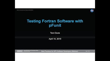 IDEAS-ECP Webinar: Testing Fortran Software with pFUnit