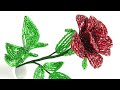Роза из бисера. Урок 5 - Сборка / Beaded rose. Lesson 5 - Assembly