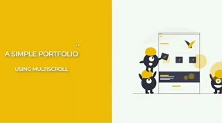 How to do a simple multiscroll onepage portfolio without jquery from scratch | HTML,CSS and JS | DIY