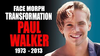 Paul Walker - Transformation (Face Morph Evolution 1973 - 2013)