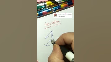 💯Harshita name Signature ✍️#ytshorts #youtubeshorts #youtube