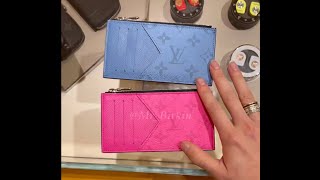 LOUIS VUITTON Taigarama Coin Card Holder Fuchsia 1290797