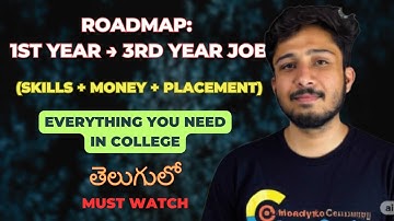 Complete College Roadmap 2025 : 1st Year to 3rd Year Job 🚀 (Skills, Money & Placement) || Must Watch