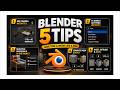 5 Blender Tips That Will Instantly Improve Your Workflow (Beginner → Pro) #blender #blendertips