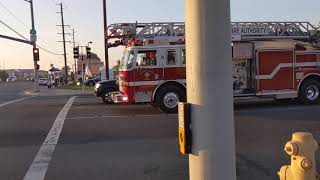 OCFA Truck 85 & OC Sheriff responding to a Traffic Collision