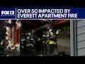Over 50 people impacted by apartment fire in Everett | FOX 13 Seattle