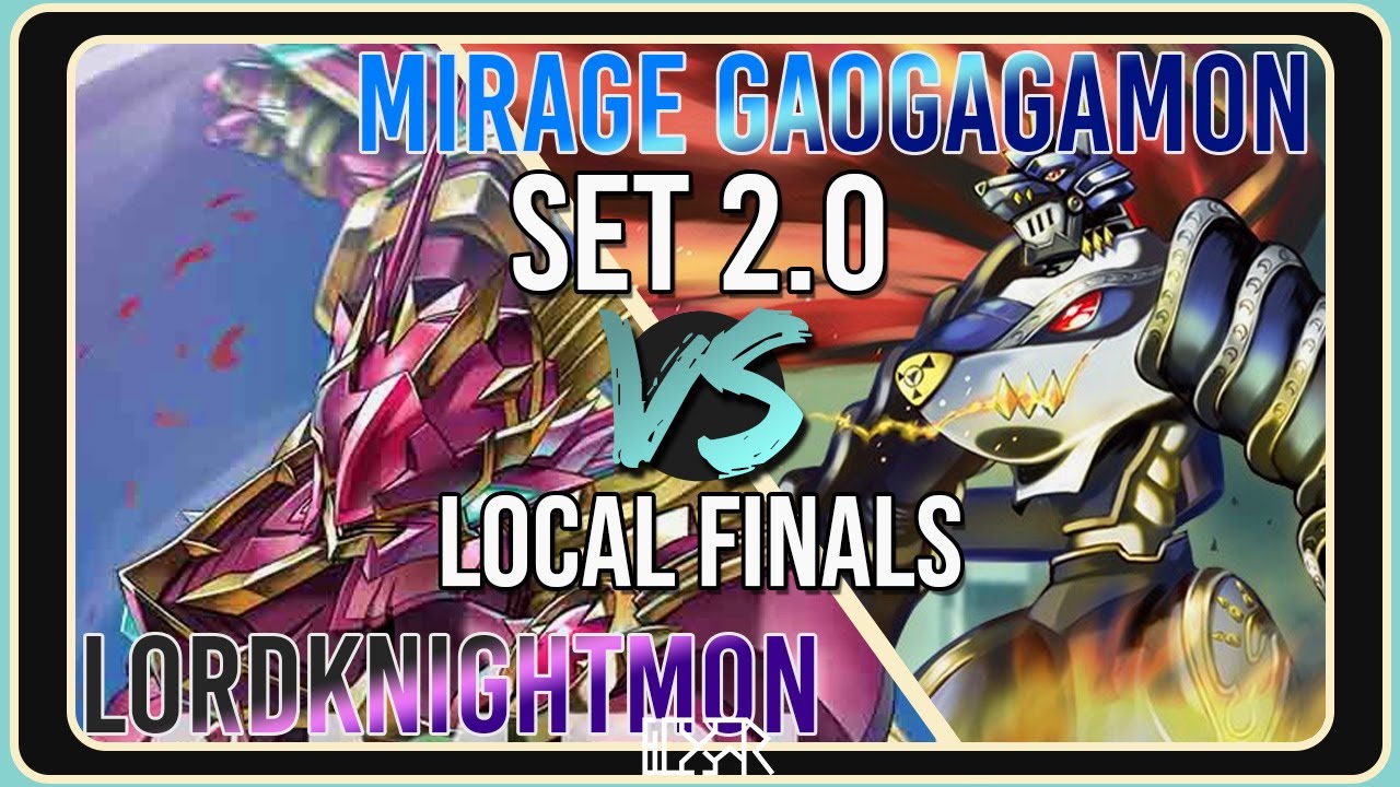 LordKnightmon vs MirageGaogamon [Digimon TCG Set 2.0 Local Final] Match Commentary