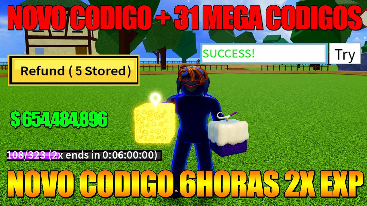 NOVO CÓDIGO +TODOS OS CÓDIGOS DE RESET STATUS DO BLOX FRUITS 