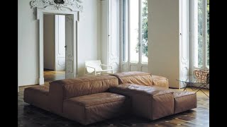 For a loft, double-sided sofas divide and are design elements