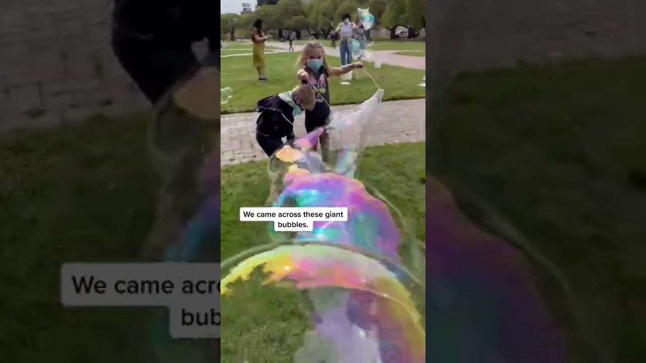 Giant bubbles at the UW campus! 