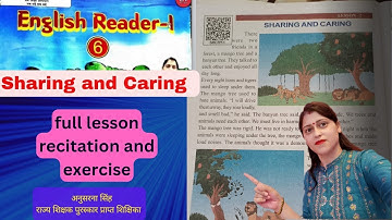 #Sharing_and_caring , class 6 English Lesson 2 sharing and caring