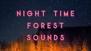 Night Time Forest Sounds ASMR | chirping crickets, owls [8 HOURS]