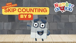 Skip Counting by 9s with Numberblocks! Learn to Count by 9s!