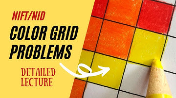 How to solve color grid problems? I  Problems based on color psychology | Rules of NIFT color grid