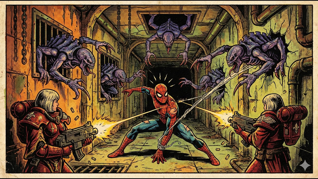 What If SPIDER-MAN Fought Genestealers in Warhammer 40K
