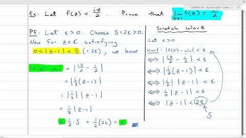 Complex Variables: Limits