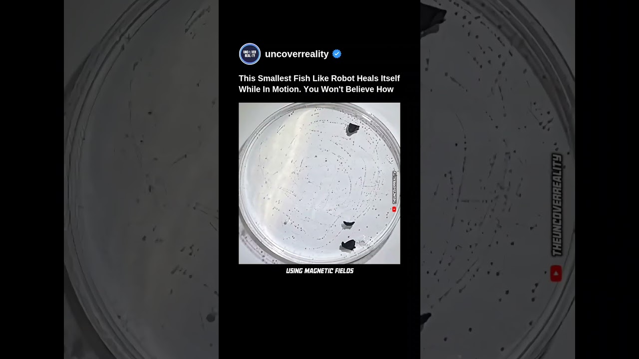 This Smallest Fish Like Robot Heals Itself Like Human Skin. You Won’t Believe How 😱 #robot #shorts