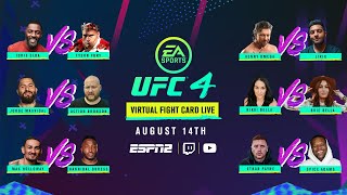 EA SPORTS UFC Virtual Fight Card LIVE