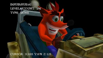 Crash Bandicoot The wrath of cortex: Early model of Crash and Jeep