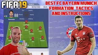 BEST FC Bayern Munich Formation, Best Tactics and Instructions - FIFA 19 TUTORIAL