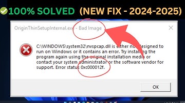 (✅New Steps -2024-25 ) Fix the Bad Image 0xc000012f Error in Windows 10/11/7/8