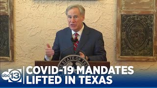 Gov. Abbott lifts all Texas COVID-19 mandates