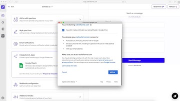 NativeForms / Google Sheets - Integration step-by-step