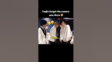 Taejin: Taejin forgot about the camera 🤭#taejin #bts #ytshorts #btsshorts #jin #taehyung