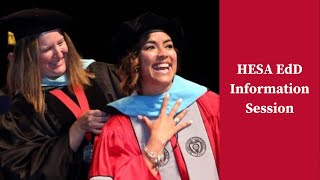 Ohio State Higher Education and Student Affairs EdD Information Session