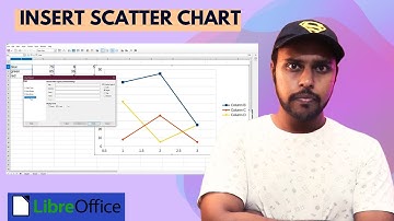 How to insert scatter chart on libreoffice calc | insert scatter chart libreoffice calc