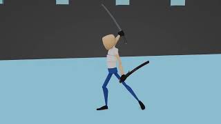 Katana combo animation