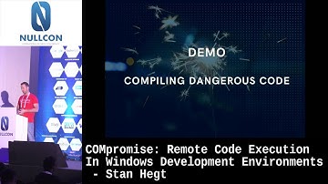 COMpromise: remote code execution in Windows development environments | Stan Hegt | NULLCON Goa 2020