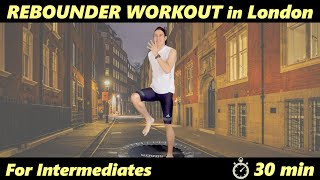 【30~40 min Rebounder WORKOUT#2】For Intermediates｜Mini Trampoline Fitness For Weight Loss
