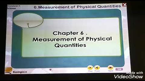 7th STD Science CHP 6 Measurement of Physical quantities.