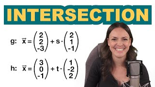 Intersection Point of Two Lines in Vector Form (Step-by-Step)