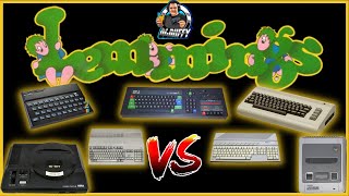 LEMMINGS Comparison Sinclair ZX Spectrum VS Commodore 64 VS Amstrad CPC - Amiga VS Atari - SNES V MD