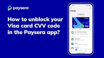 How to unblock your Visa card CVV code in the Paysera app? 📲