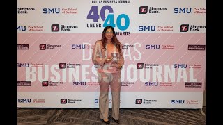 Dr. Sara Mahmood Acceptance Speech - Dallas Business Journal Top 40 Under 40 Award Ceremony 2022