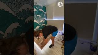 DIY Floating Bed Time-Lapse #Shorts #FloatingBed #DIY #Bedroom I Made A Floating Bed And The Result Exceeded My Expectations Carpenter Anxu