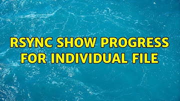 Rsync show progress for individual file (4 Solutions!!)