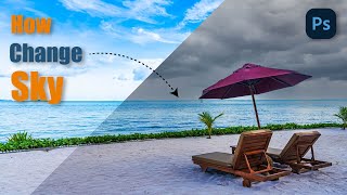 Photoshop beginners Tutorials | Photoshop Tips & tricks | Easy sky Replacement |