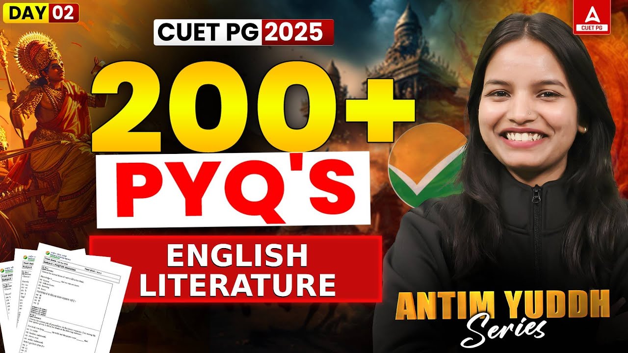 CUET PG 2025 English literature | MA English literature | 200+PYQs ...