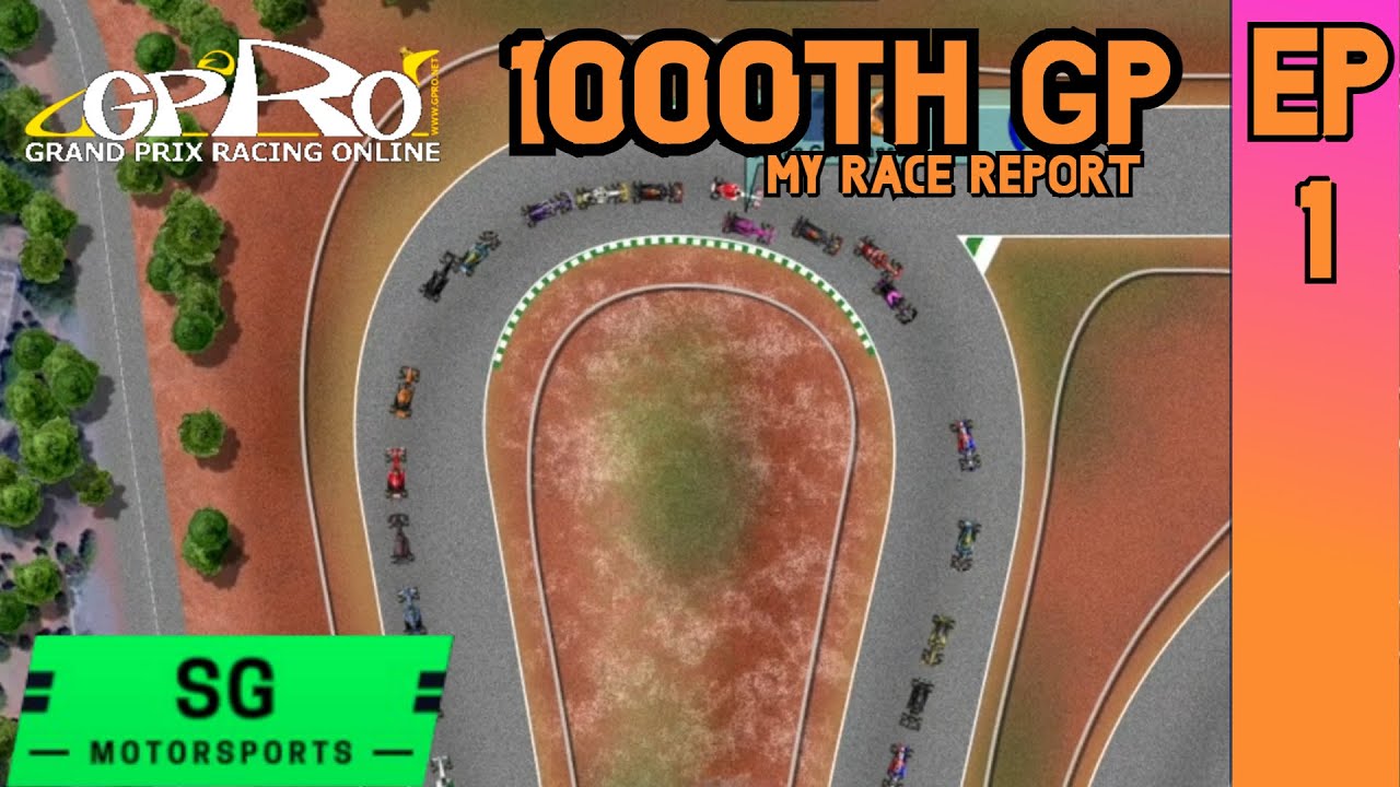 1000th GPRO Race at Brasilia - My GPRO Race Report Episode 1